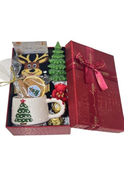 Yılbaşı Noel Temalı Şık Hediye Kutusu Seti, Sevdiklerinize Özel Hediye Seçeneği fırsatları