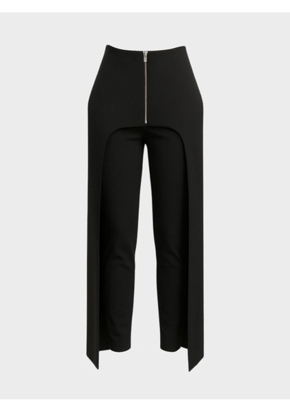 Çok Yönlü Modüler Aksesuarlı Düz Paça Pantolon - Siyah fiyatları