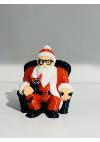 Kırmızı Noel Baba Oturan Yılbaşı Süsü, Sıcak ve Neşeli Dekorasyon Parçası fiyatları