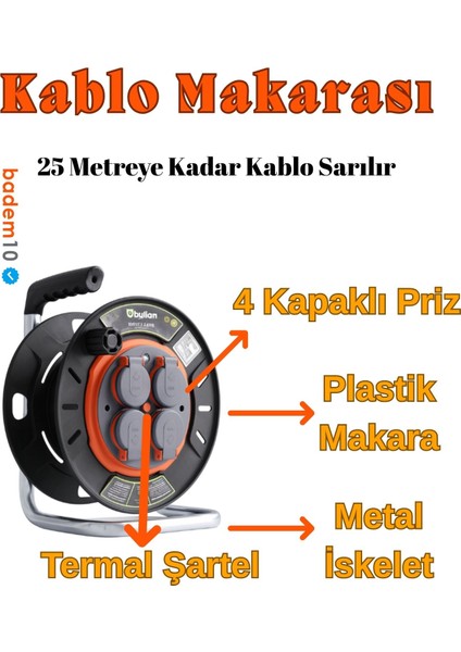 Prizli 4 Kapaklı Mini Boş Makara 25 Metre Kapasiteli Dayanıklı Plastik Sarım Makarası Düzenleyici fiyatları
