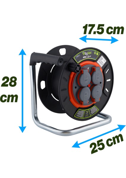Prizli 4 Kapaklı Mini Boş Makara 25 Metre Kapasiteli Dayanıklı Plastik Sarım Makarası Düzenleyici fırsatları