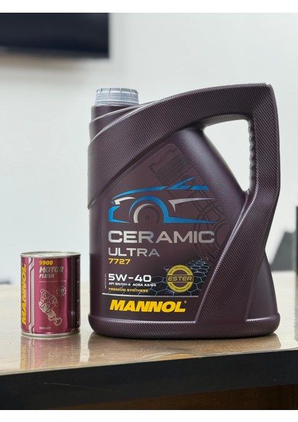 Motor Yağı ve Motor Temizleme Katkısı Seti 5W40