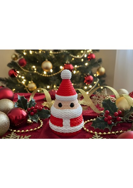 Beyaz Noel Baba Örgü Figür, Sevimli ve Şık Dekorasyon Aksesuarı fiyatları