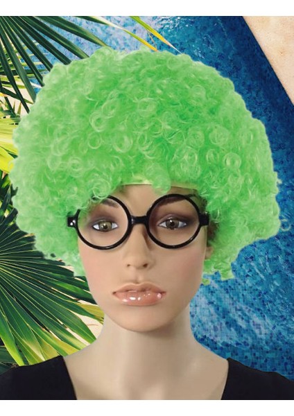 Peruk Kıvırcık Model Yeşil Astarlı Bonus Kafa Kaydırma Yapmaz indirimleri