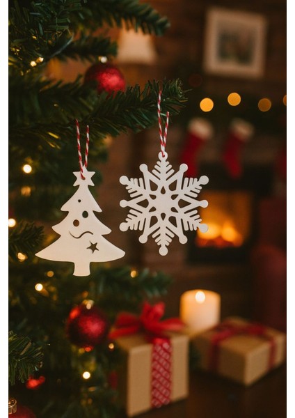 Beyaz 11 Parça Yılbaşı Ağacı Süs Seti, Şık Noel Dekorasyonu fiyatları