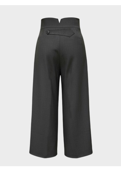 Ultra Yüksek Bel Culotte Pantolon - Gri modelleri