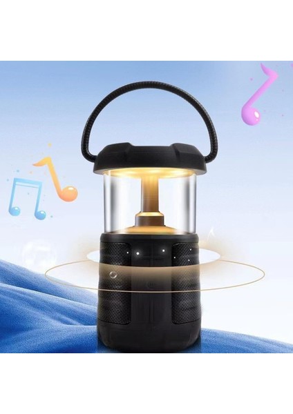 Kablosuz Speaker Hoparlör Kamp Gece Lambası Su Geçirmez Güç Bankası Çok Fonksiyonlu