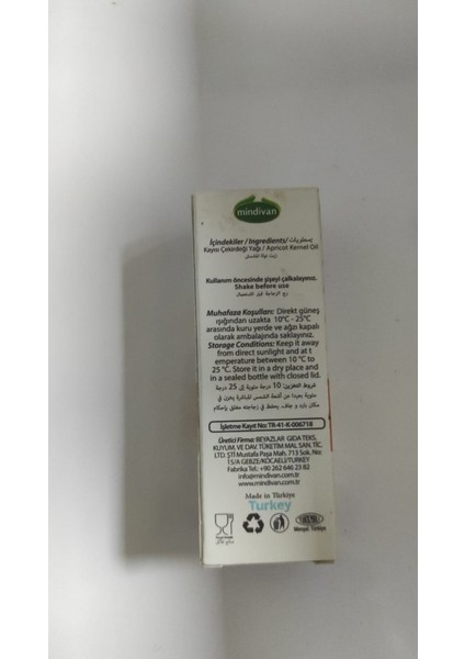 Soğuk Sıkım Kayısı Çekirdeği Yağı 20ML fiyatları