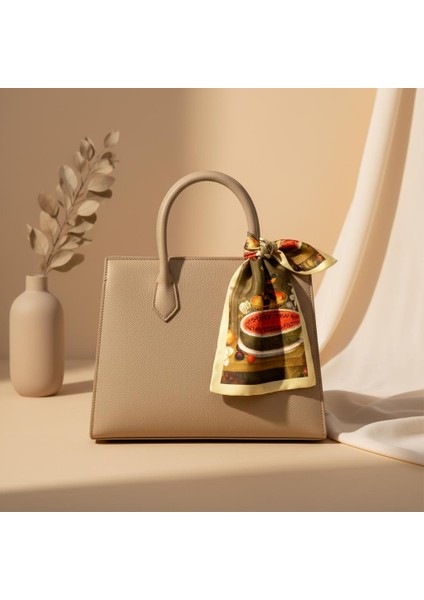 Meyve ve Kuş Desenli Bandana Fular fiyatları