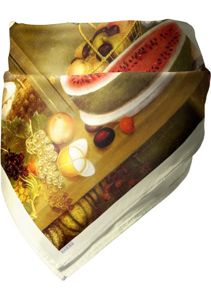 Meyve ve Kuş Desenli Bandana Fular modelleri