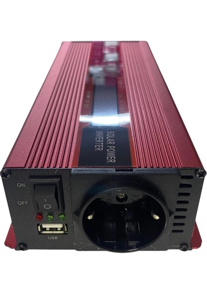 12V 2000W Modifiye Sınus Invertör 220V Dij Göstergeli Taşınabilir Güç Kaynağı ( Lisinya )