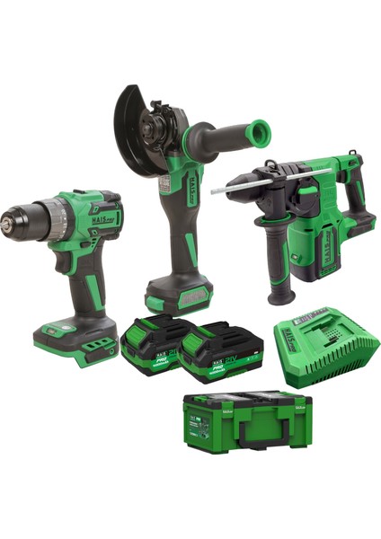 Akülü 3 iü Set 2x 4.0 Akü + Şarj Cihazı