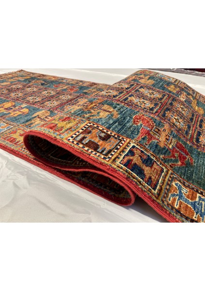 El Dokuma Afgan Halı Pazırık Desen Yolluk fırsatları