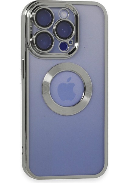 MYT09 iPhone 15 Pro Max Kılıf Slot Silikon - Gümüş