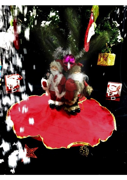 Kırmızı 90X90 Ağaç Altı Örtüsü, Yılbaşı Dekorasyonu Için Şık ve Renkli Seçenek fiyatları