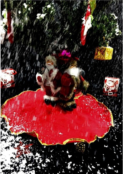 Kırmızı 90X90 Ağaç Altı Örtüsü, Yılbaşı Dekorasyonu Için Şık ve Renkli Seçenek