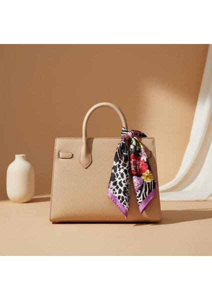 Zebra & Çiçek Desenli Bandana Fular fiyatları