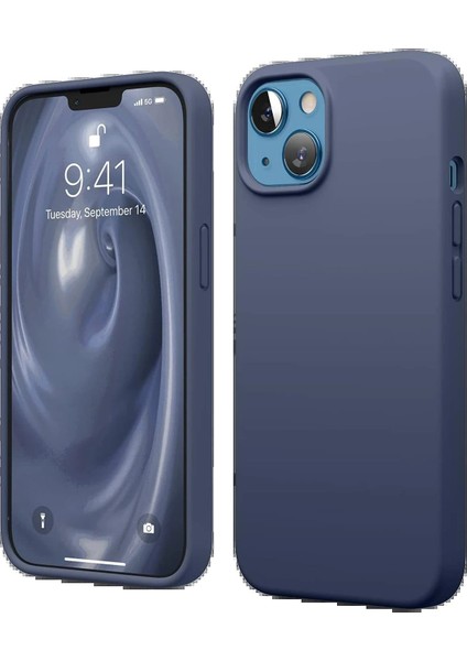 MYT09 iPhone 14 Kılıf First Silikon - Lacivert