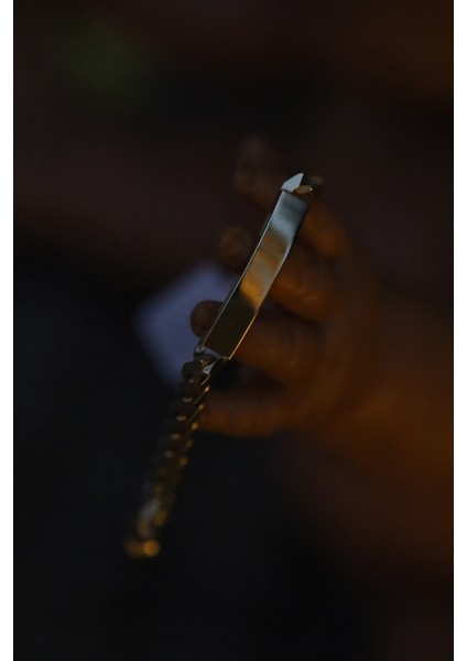 14 Ayar Altın Kalın Gurmet Zincirli Çocuk Künyesi 2 modelleri