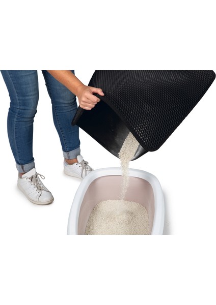 Sptrns Beeztees Kedi Tuvaleti Paspası, Iki Katmanlı, Siyah, 60X50CM fırsatları