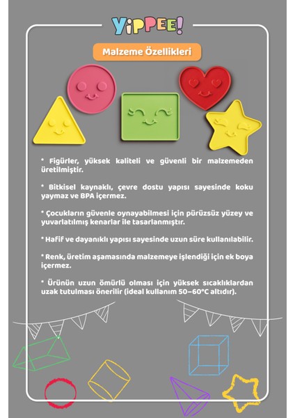 Renkleri Öğreniyorum - Şekiller Serisi | Renk Eşleştirmeli Eğitici Oyun Seti (42 Parça)