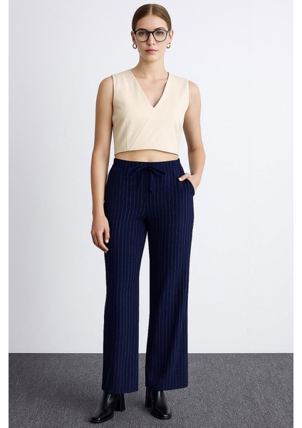 Kadın Çizgili Pantolon