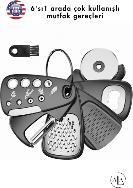 Pratik Mutfak Gereçleri Rende Meyve Sebze Soyacak Soyacağı Pizza Kesici Şişe Açacak Açacağı Öğütücü