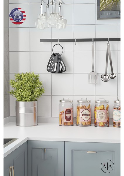 Pratik Mutfak Gereçleri Rende Meyve Sebze Soyacak Soyacağı Pizza Kesici Şişe Açacak Açacağı Öğütücü