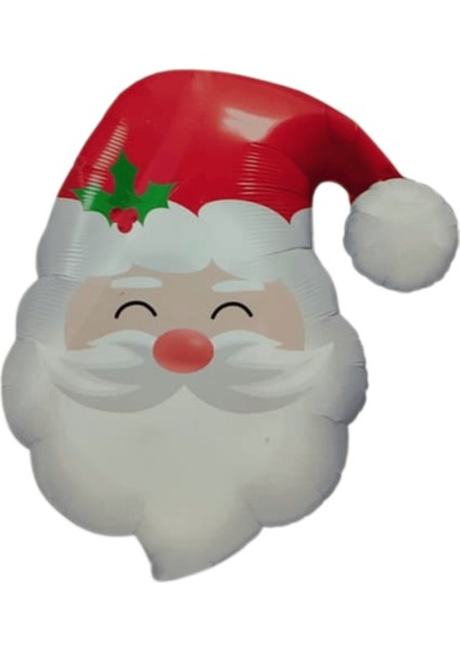 Parlak Noel Baba Balon 55 Cm, Yılbaşı Partisi Dekoru, Helyum Uyumlu fiyatları