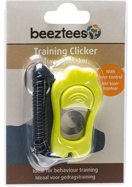 Sptrns Beeztees Köpek Eğitim Klikırı, Karabina ve Bağlama Kordonlu, Yeşil, 6,5X4X2CM modelleri