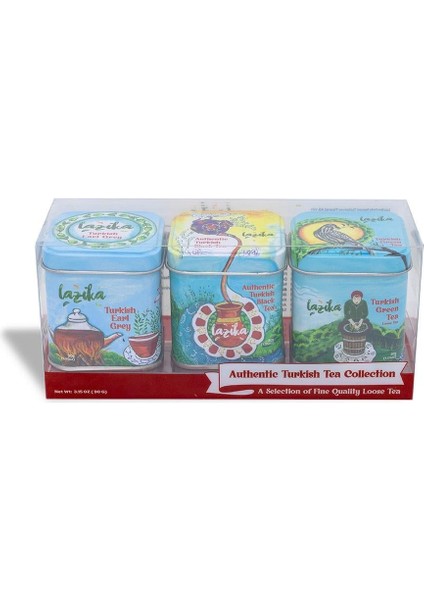 Authentic Turkish Tea Collection- Earl Grey, Siyah ve Yeşil Çay Premium Koleksiyonu, El Yapımı