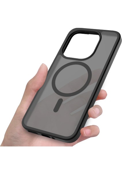 Xiaomi 15T Kılıf Sert PC Arka Yüzey Wireless Şarj Özellikli Zore Flet M-safe Kapak + Kamera Lens Koruyucu fırsatları