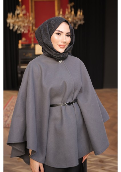 Füme Kemerli Kaşe Panço indirimleri