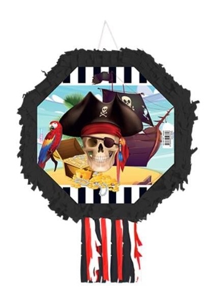 Pinyata Korsan Siyah 42CM Ahş.sop.püsküllü