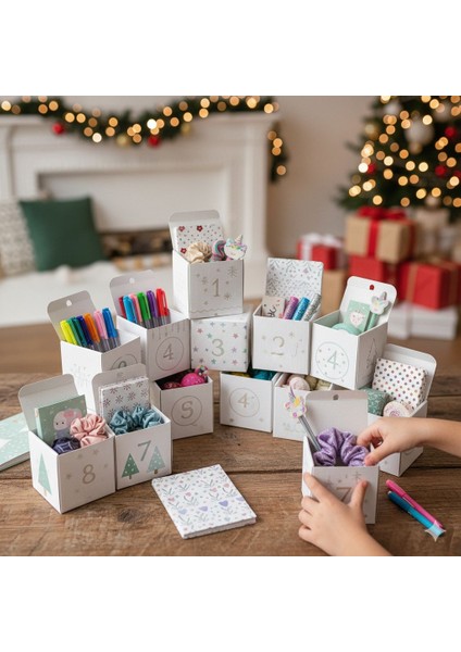 2026 Advent Calendar Kutusu Kız/erkek Çocuklarına Özel Kırtasiye