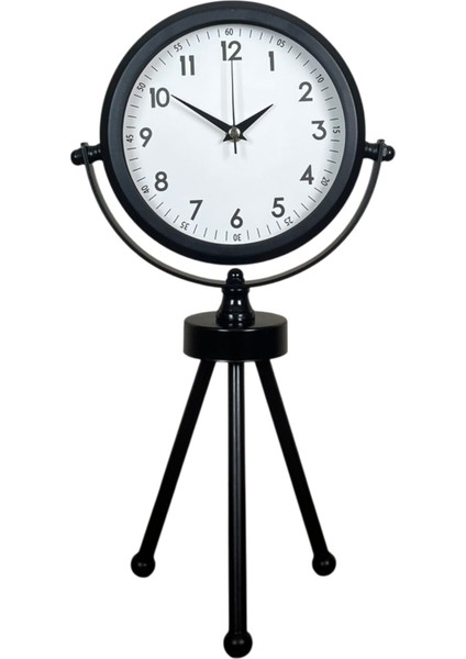 Siyah Zarif Üç Ayaklı Masa Saati fiyatları