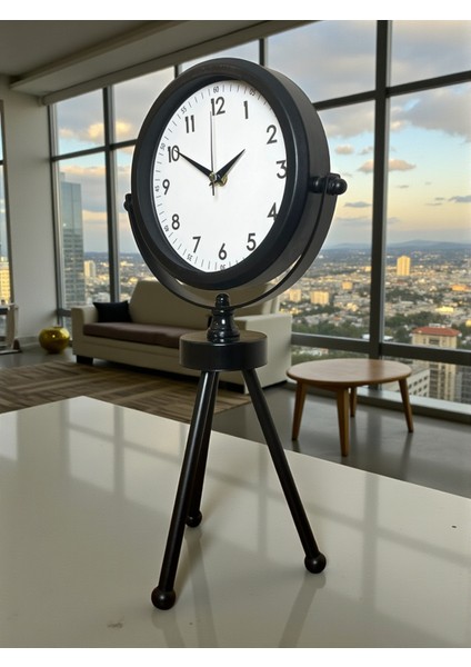 Siyah Zarif Üç Ayaklı Masa Saati fırsatları
