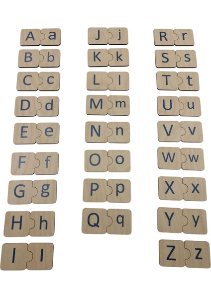 Ahşap Sayı Eşleme, Mavi, Sayı Puzzle, Ahşap Puzzle, Montessori Sayı Bulmaca Oyunu, Sayma Oyunu