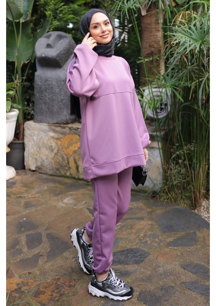 Gül Kurusu Armalı Tunik Pantolonlu Takım fiyatları