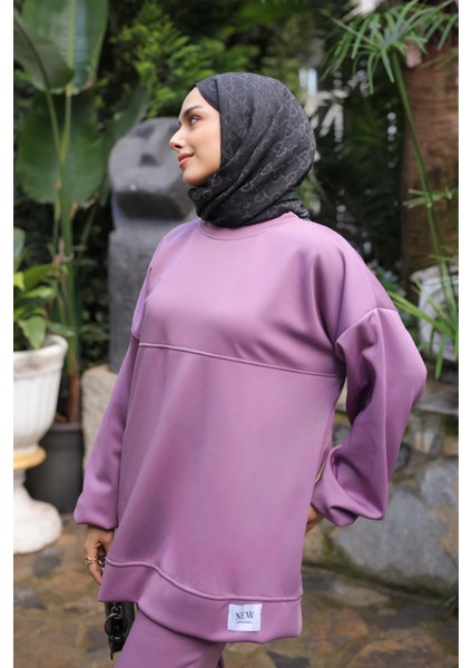 Gül Kurusu Armalı Tunik Pantolonlu Takım modelleri