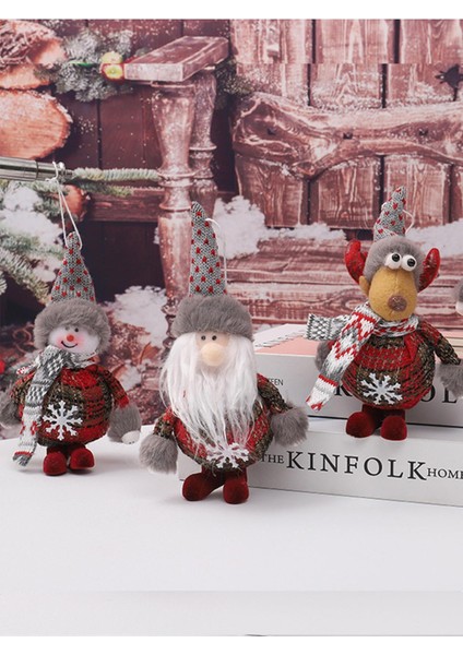 Kırmızı Yılbaşı Çam Ağacı Süsü Noel Baba Figür 17 cm Dekorasyon fırsatları