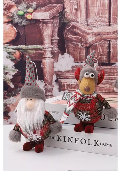 Kırmızı Yılbaşı Çam Ağacı Süsü Noel Baba Figür 17 cm Dekorasyon indirimleri