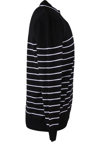 V Polo Pl Siyah - Beyaz Erkek Kazak 18088 fiyatları