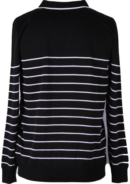 V Polo Pl Siyah - Beyaz Erkek Kazak 18088 modelleri