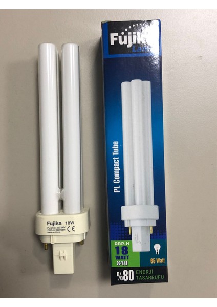 5 Adet Fujika Plc 18W/840 2p 4000 Kelvin Günışığı BOY:15CM ( 10W-13W Yerine Olmaz )