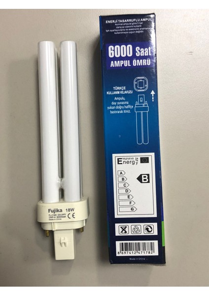 5 Adet Fujika Plc 18W/840 2p 4000 Kelvin Günışığı BOY:15CM ( 10W-13W Yerine Olmaz ) fiyatları