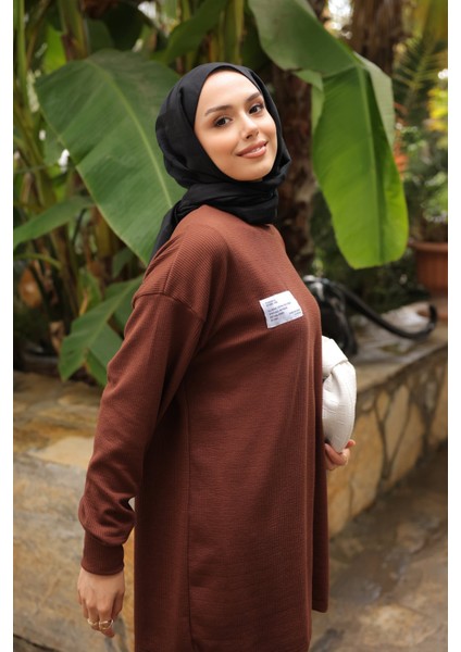 Kahverengi Armalı Tunik Pantolonlu Takım fırsatları