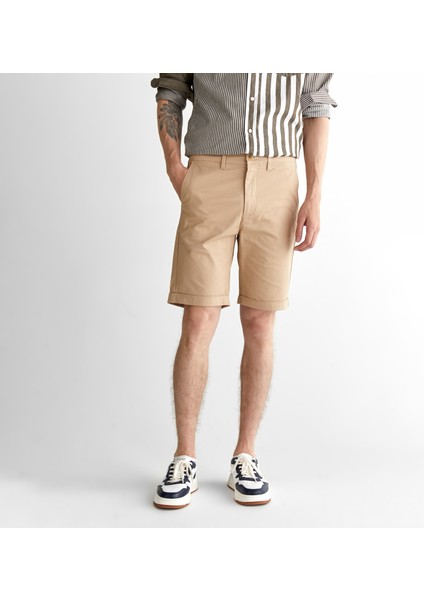Erkek Bej Slim Fit Şort modelleri