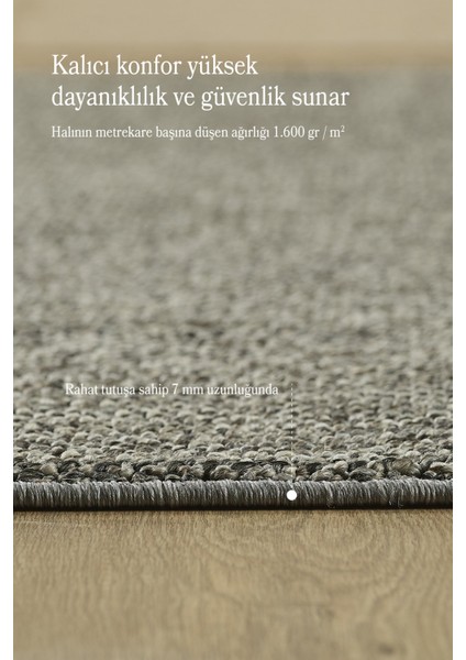 Bukleli Gri Halı Düz Renk Salon Oturma Odası Yolluk Polipropilen Yumuşak Halı modelleri