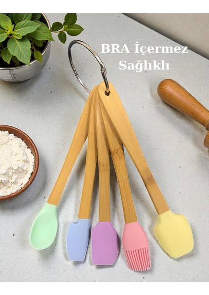 Rainbow 5 Parça Silikon Mini Mutfak Gereçleri Seti fiyatları